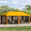 Have Gazebo 6 x 3 m Gul Polyester og Stål 190