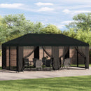 Have Gazebo 6 x 3 m Sort Polyester og Stål 190