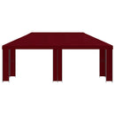 Have Gazebo 6 x 3 m Bordeaux Polyester og Stål 190