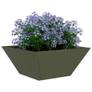 Have Blomsterkrukke Oliven grøn 35 x 35 x 15 cm Koldvalset stål