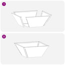 Have Blomsterkrukke 5 pcs Oliven grøn 35 x 35 x 15 cm