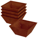 Have Blomsterkrukke 5 pcs Rusten 35 x 35 x 15 cm Cortenstål