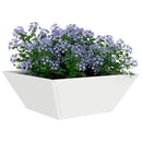 Have Blomsterkrukke 5 pcs Hvid 40 x 40 x 15 cm Koldvalset stål