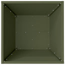 Have Blomsterkrukke Oliven grøn 40 x 40 x 15 cm Koldvalset stål