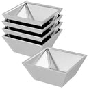 Have Blomsterkrukke 5 pcs Sølv 40 x 40 x 15 cm Rustfrit stål