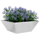Have Blomsterkrukke 5 pcs Sølv 40 x 40 x 15 cm Rustfrit stål