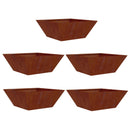 Have Blomsterkrukke 5 pcs Rusten 40 x 40 x 15 cm Cortenstål
