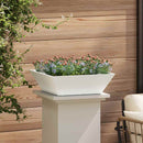 Have Blomsterkrukke 5 pcs Hvid 50 x 50 x 15 cm Koldvalset stål
