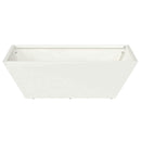 Have Blomsterkrukke 5 pcs Hvid 50 x 50 x 15 cm Koldvalset stål