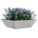 Have Blomsterkrukke 5 pcs Sølv 50 x 50 x 15 cm Rustfrit stål