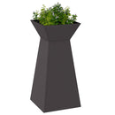 Søjle Plantekasse Sort 35 x 35 x 73 cm
