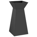 Søjle Plantekasse 2 pcs Sort 35 x 35 x 73 cm