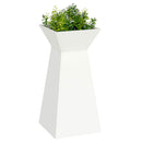 Søjle Plantekasse 2 pcs Hvid 35 x 35 x 73 cm