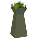 Søjle Plantekasse 2 pcs Olivengrøn 35 x 35 x 73 cm