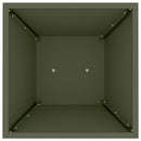 Søjle Plantekasse 2 pcs Olivengrøn 35 x 35 x 73 cm