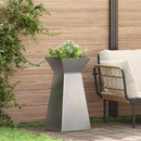 Søjle Plantekasse 2 pcs Sølv 35 x 35 x 73 cm