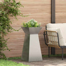 Søjle Plantekasse 2 pcs Sølv 35 x 35 x 73 cm