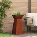 Søjle Plantekasse 2 pcs Sølv 35 x 35 x 73 cm