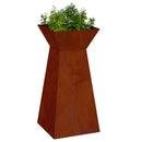 Søjle Plantekasse 2 pcs Sølv 35 x 35 x 73 cm
