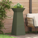 Søjle Plantekasse 2 pcs Olivengrøn 40 x 40 x 100 cm