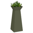 Søjle Plantekasse 2 pcs Olivengrøn 40 x 40 x 100 cm