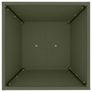 Søjle Plantekasse 2 pcs Olivengrøn 40 x 40 x 100 cm