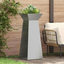 Søjle Plantekasse 2 pcs Sølv 40 x 40 x 100 cm