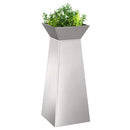 Søjle Plantekasse 2 pcs Sølv 40 x 40 x 100 cm