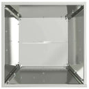 Søjle Plantekasse 2 pcs Sølv 40 x 40 x 100 cm