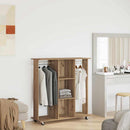 Garderobe med hjul artisan eg 102 x 38 x 110 cm Konstrueret træ