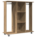 Garderobe med hjul artisan eg 102 x 38 x 110 cm Konstrueret træ