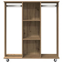 Garderobe med hjul artisan eg 102 x 38 x 110 cm Konstrueret træ