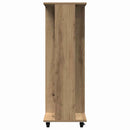 Garderobe med hjul artisan eg 102 x 38 x 110 cm Konstrueret træ