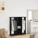 Garderobe med hylde Sort eg 102 x 38 x 110 cm Konstrueret træ