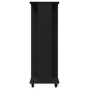 Garderobe med hylde Sort eg 102 x 38 x 110 cm Konstrueret træ