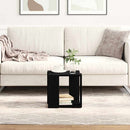 Sofabord Sort eg 32 x 32 x 30 cm Konstrueret træ
