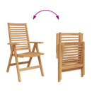 Stol 8 pcs Brun 64.5 x 52 x 108 cm Massiv Teaktræ