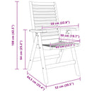 Stol 8 pcs Brun 64.5 x 52 x 108 cm Massiv Teaktræ