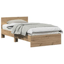 Sengeramme med sengegavl Artisan-eg 100 x 200 cm