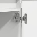 TV-skab med LED Hvid 180 x 38 x 49 cm Konstrueret træ