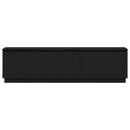 TV-skab med LED Sort eg 180 x 38 x 49 cm Konstrueret træ