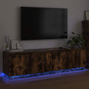 TV-skab Røget eg 180 x 38 x 49 cm Konstrueret træ