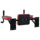 Dip Station Sort og rød 72,5 x 70 x 31 cm Pulverlakeret stål