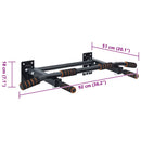 Pull Up Bar Sort og rød 92 x 51 x 18 cm Pulverlakeret stål