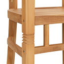 Stol 2 pcs Brun 63 x 58 x 89 cm Massiv Teaktræ