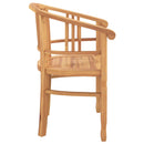 Stol 2 pcs Brun 63 x 58 x 89 cm Massiv Teaktræ