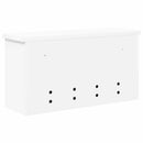 Vægmonteret Jakkeholder Hvid 50 x 16 x 26 cm Konstrueret træ