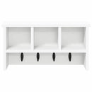 Vægmonteret Jakkeholder Hvid 50 x 16 x 26 cm Konstrueret træ