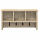 Vægmonteret Jakkeholder med hylde Sonoma eg 50 x 16 x 26 cm