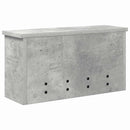 Vægmonteret Jakkeholder med hylde Beton Grå 50 x 16 x 26 cm